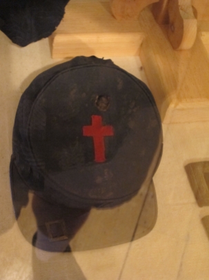 The kepi Bicknell was wearing when he was wounded.