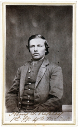 Henry O. Ripley, who served as the regiment's color bearer during the fight (Maine State Archives).