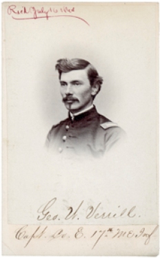Geroge W. Verrill was a lieutenant with the 17th Maine at Gettysburg.